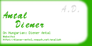 antal diener business card